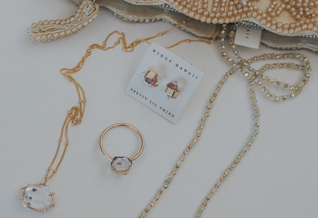 April's Birthstones- Diamonds & Herkimers