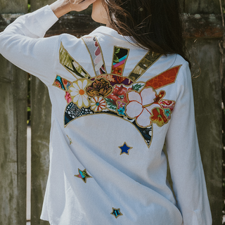 Sun + Moon Linen Blouse