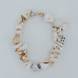 Shell Pile Necklace - Pink Pearl