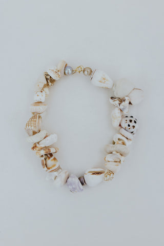 Shell Pile Necklace - Pink Pearl