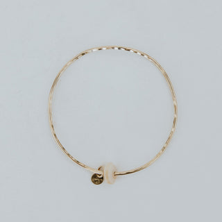 Ti Leaf Bangle - Puka Shell