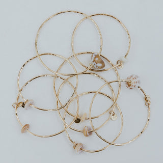 Ti Leaf Bangle - Puka Shell