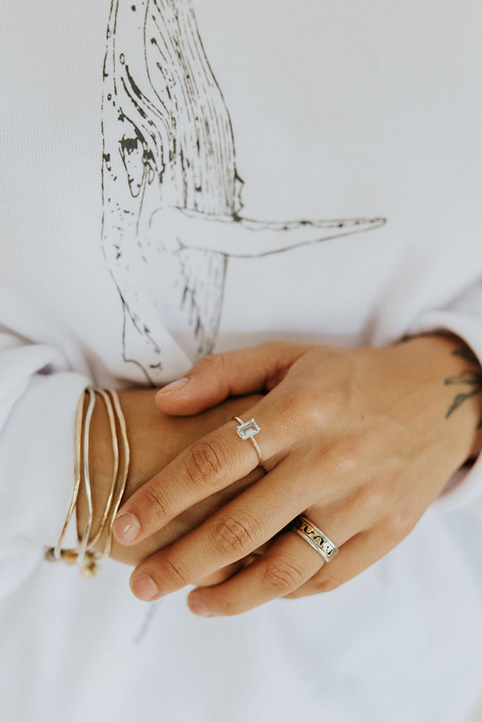 Ocean Blue Topaz Ring