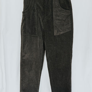 Retro Pocket Pants - Charcoal Corduroy
