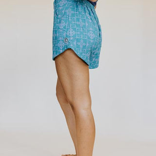 Retro Pocket Shorts - Quilted Ulu - Surf