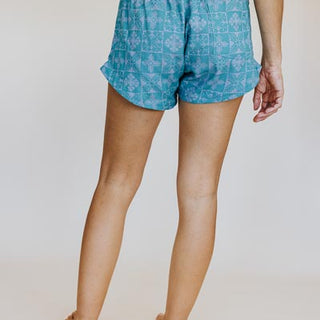 Retro Pocket Shorts - Quilted Ulu - Surf