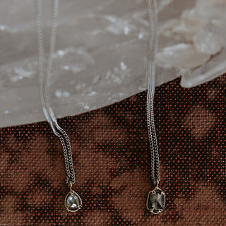 Teardrop Diamond Necklace - 14K WG