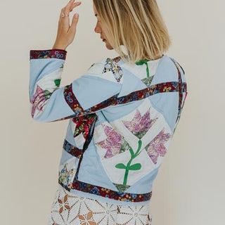 Patchwork Quilt Jacket - Tulips