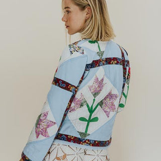 Patchwork Quilt Jacket - Tulips