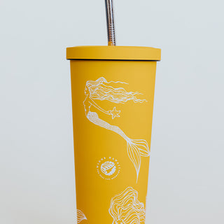 Mermaid Party Tumbler - Sunflower