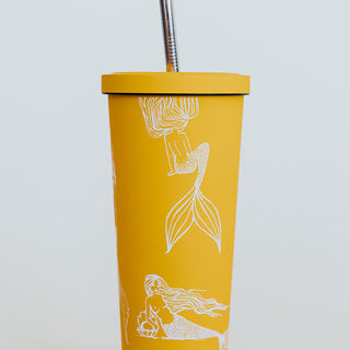 Mermaid Party Tumbler - Sunflower