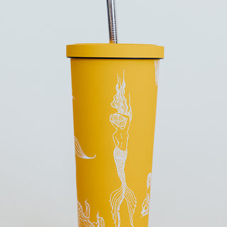 Mermaid Party Tumbler - Sunflower
