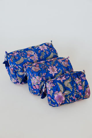 Kantha Toiletry Pouches - Climbing Bloom