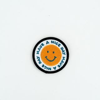 have a nice day embroidered patch