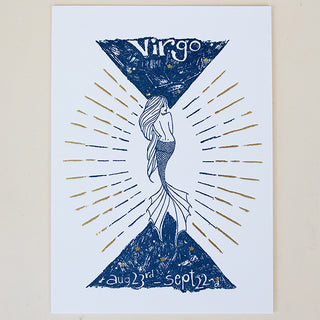Wings Hawaii zodiac letterpress prints - virgo