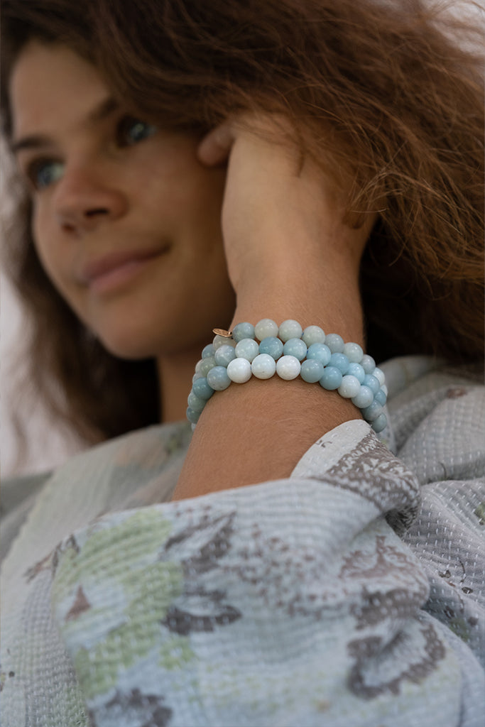 Stretchy Beaded Bracelet - Amazonite