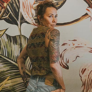 Aztec Wool Vest - Rainbow