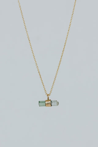 Banded Green Tourmaline Necklace