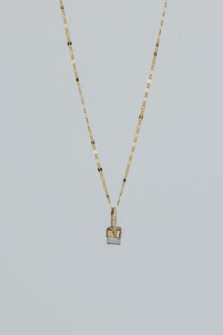 Bullet Charm Necklace - Tourmaline