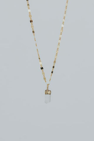 Bullet Charm Necklace - Tourmaline