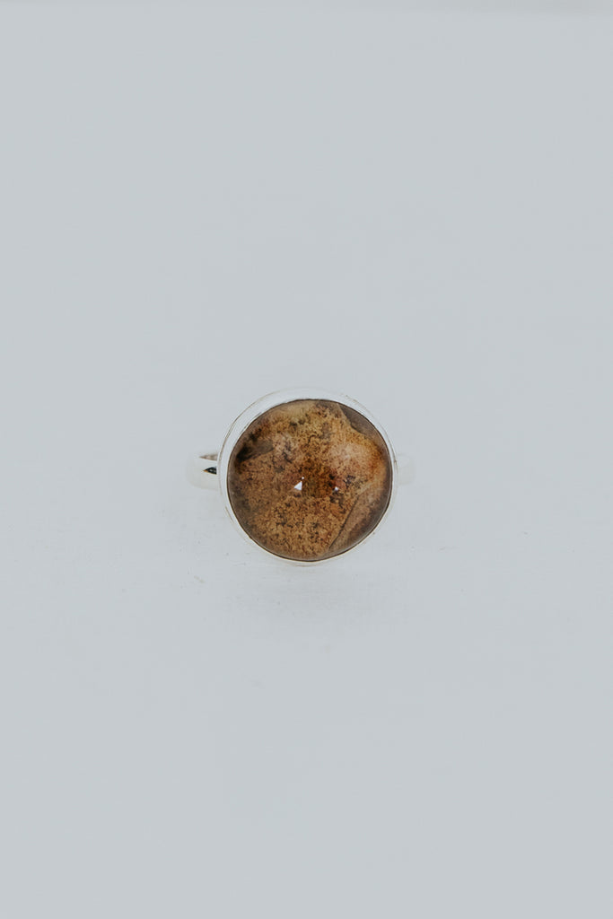 Bezel Set Ring - Chlorite Quartz