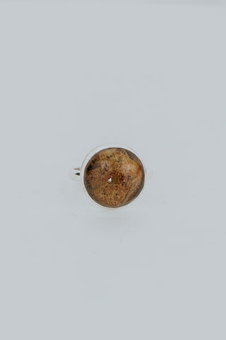 Bezel Set Ring - Chlorite Quartz