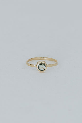 Bezel Set Colombian Emerald Ring - 14K