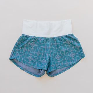 Pau Hana Shorts - Quilted Ulu - Surf