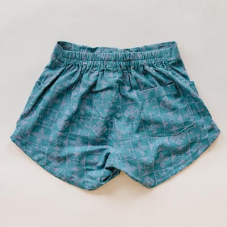 Retro Pocket Shorts - Quilted Ulu - Surf