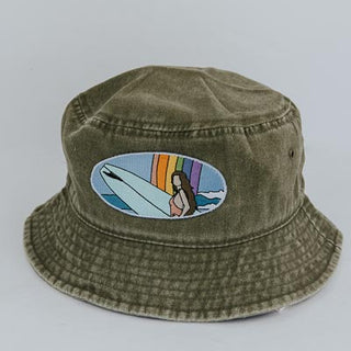 Bucket Hat - Classic Rainbow Surfer