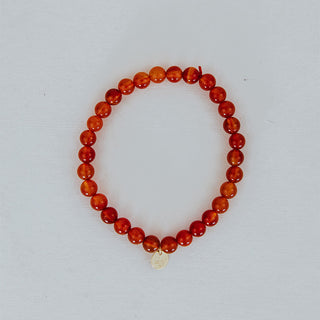 Stretchy Beaded Bracelet - Carnelian