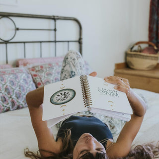 Model reading Wings Hawaii crystal visions journal planner