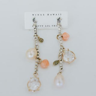 Multi Charm Drop Earrings - GF + SS