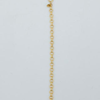 Model wearing Wings Hawaii Chain Reaction Bracelet in gold fill