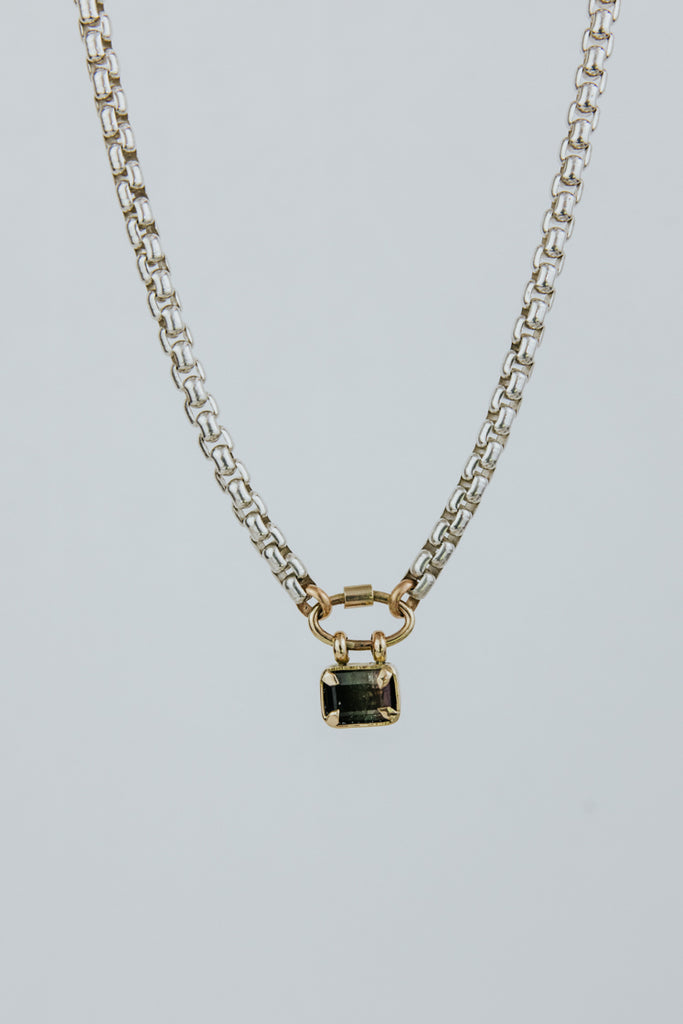 Tourmaline Dream Necklace  - 14k + SS
