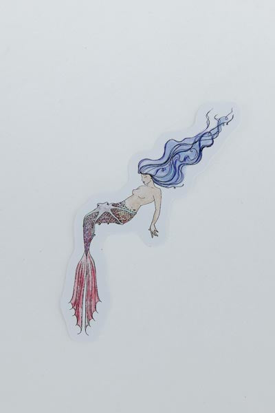 He'e Mermaid Sticker Purple Hair