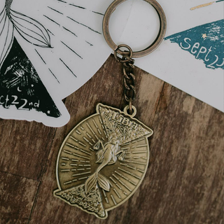 Wings Hawaii zodiac mermaid keychain - Libra