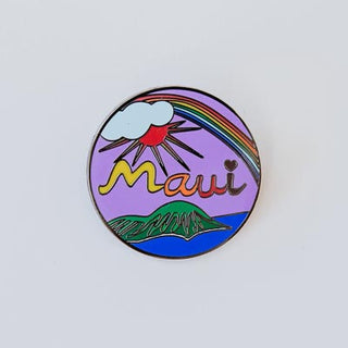 Wings Hawaii enamel pin - Maui circle