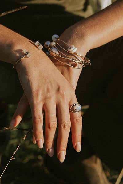 Evil Eye Ring - Moonstone