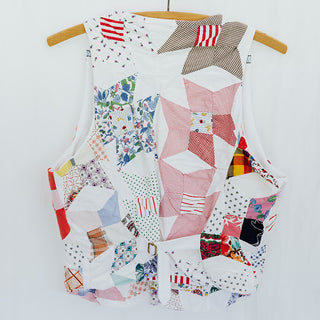 Patchwork Quilt Vest - Harmony Print