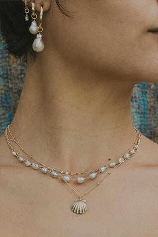 Uncultured Tahitian Pearl Choker - 14k