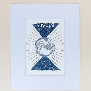 Wings Hawaii zodiac letterpress prints - pisces