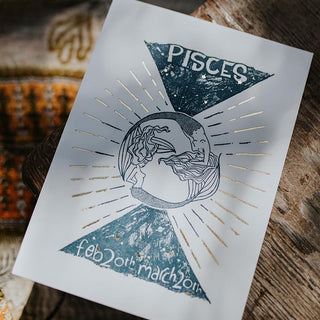 Wings Hawaii zodiac letterpress prints - Picses