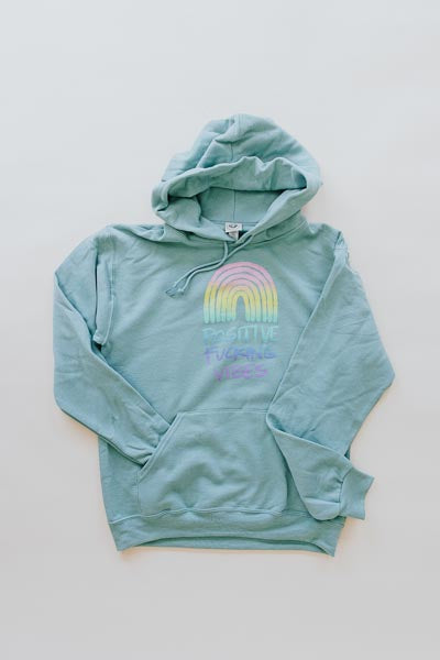 Posi Vibes Hoodie - Mint