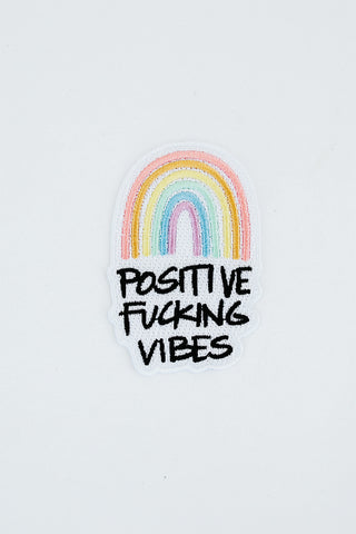 Wings Hawaii Positive Fucking Vibes embroidered patch