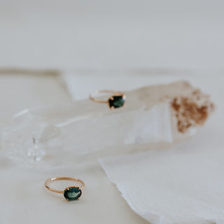 Glimmer Green Tourmaline Ring