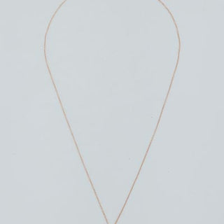 Prong Set Necklace - Pink Sunstone 14K RG