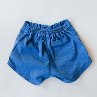 Retro Pocket Shorts - Stretch Denim