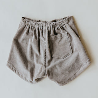 Retro Pocket Shorts - Khaki Corduroy