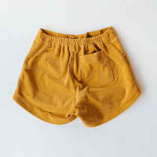 Retro Pocket Shorts - Marigold Corduroy